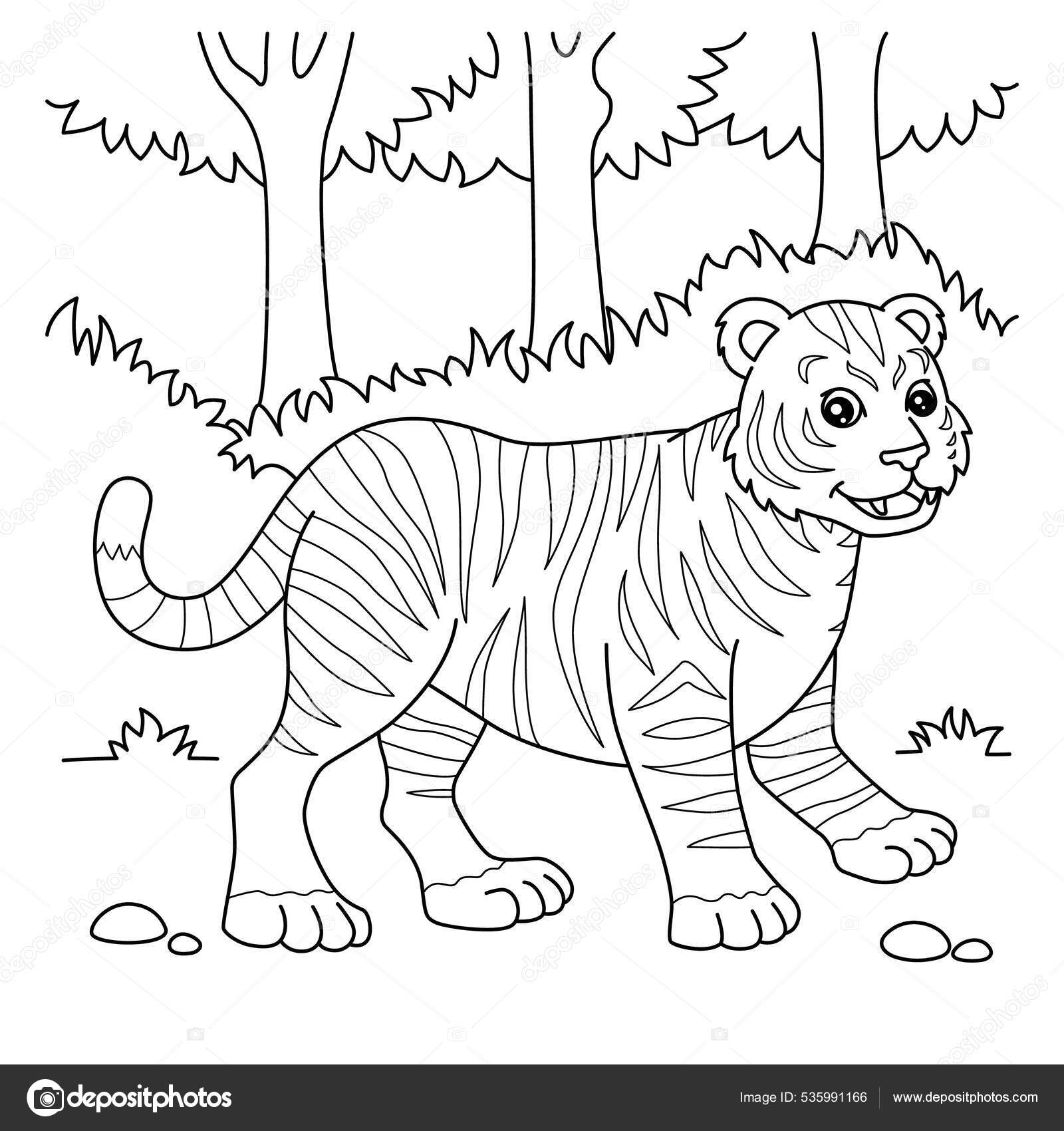 tiger images to color
