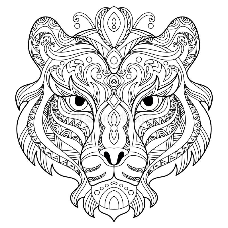 Tiger Coloring Stock Illustrations 6 378 Tiger Coloring Stock Illustrations Vectors U0026 Clipart Dreamstime