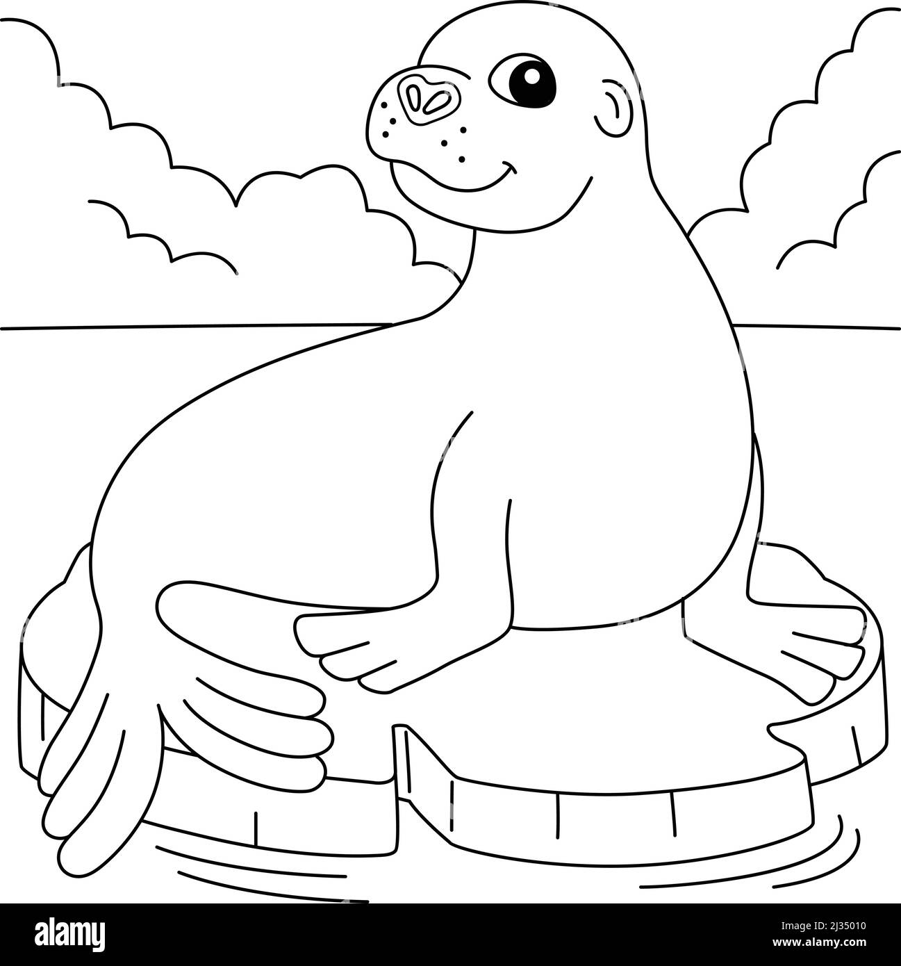 sea lion pictures to color