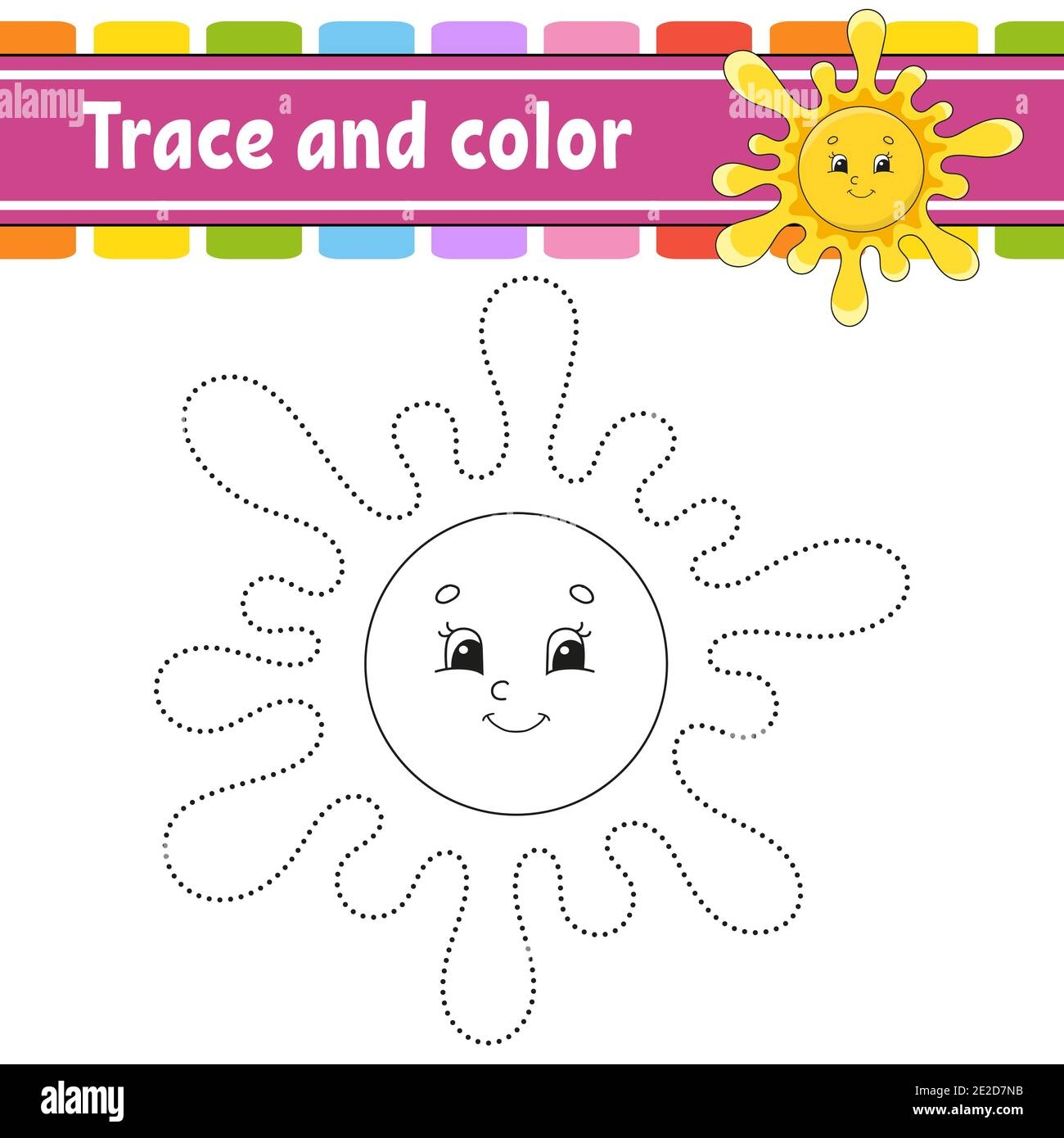 trace and color worksheets