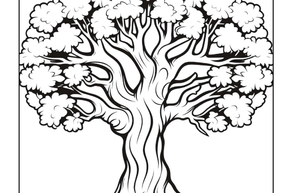 Tree Coloring Pages World Of Printables