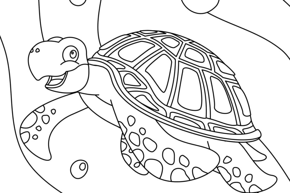 Turtle Coloring Pages Free Printable Sheets For Kids Skip To My Lou