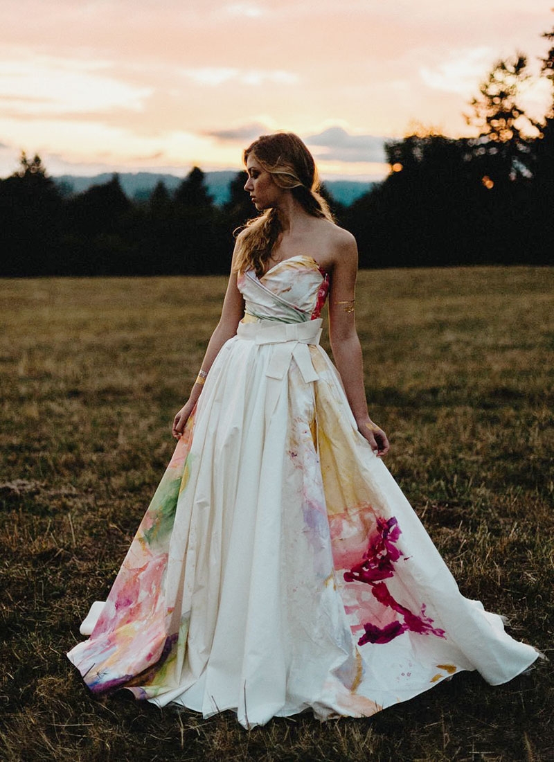 colored dress