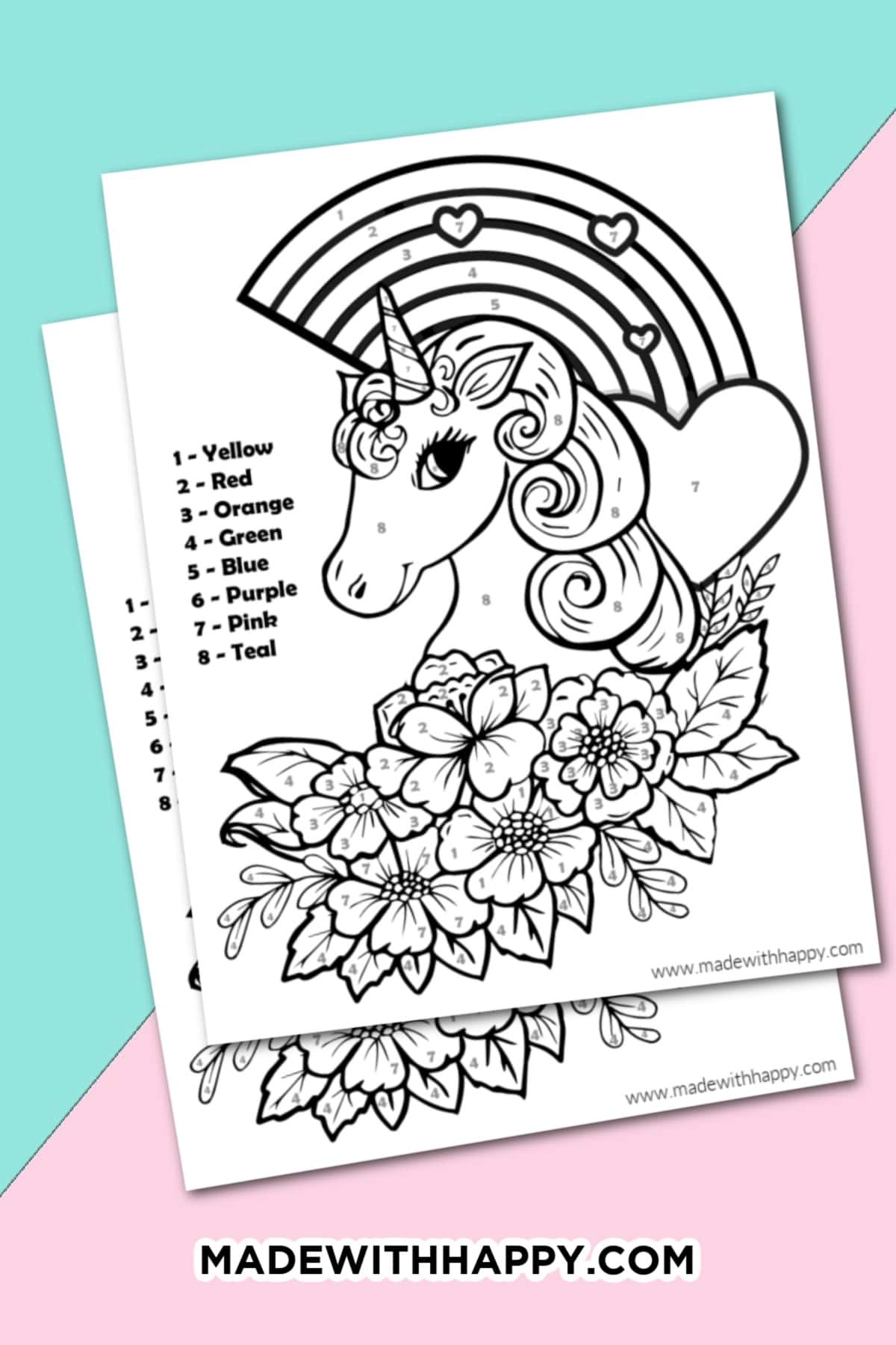 create your own color by number worksheet