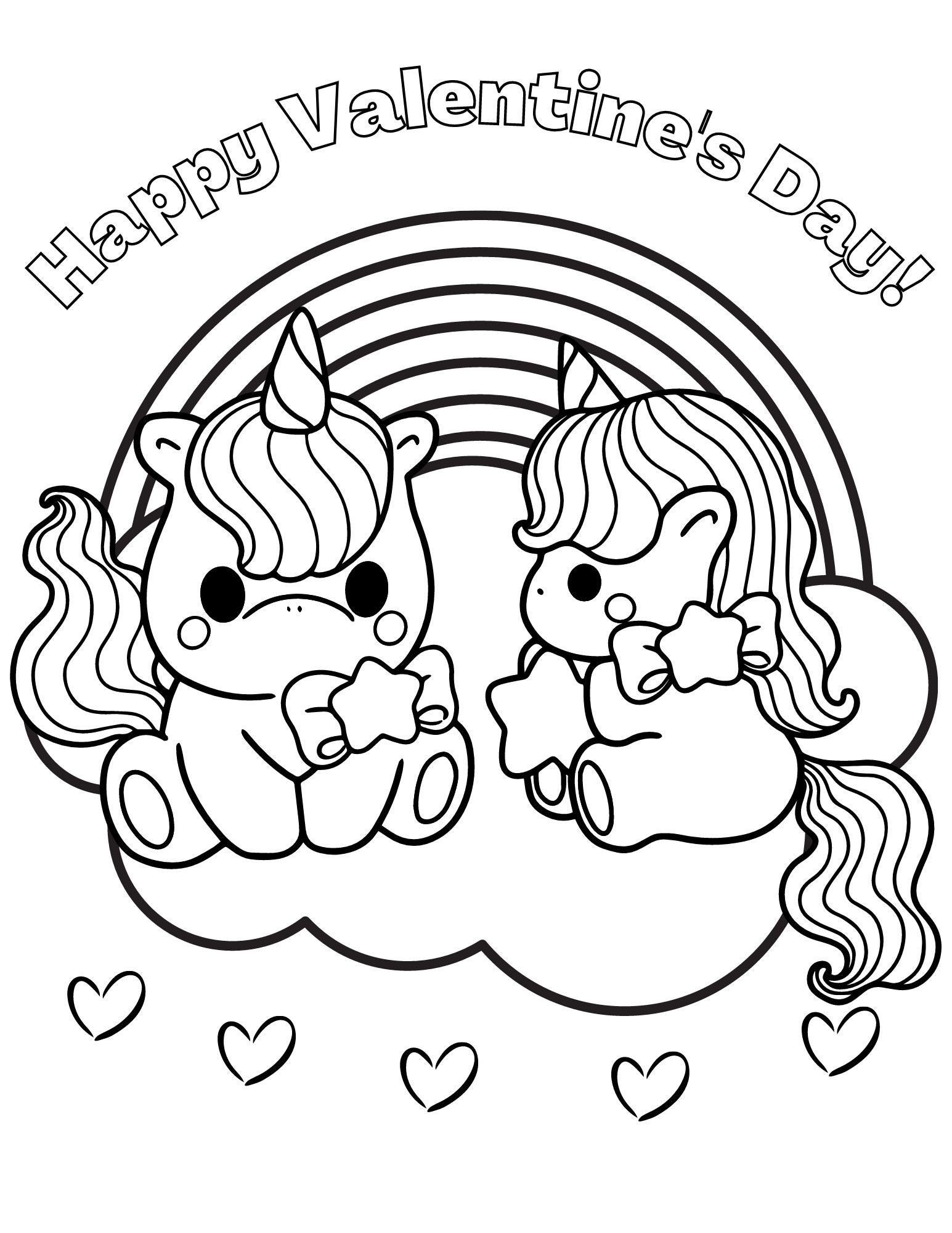 Valentine s Day Coloring Pages Valentines Printables Valentines 