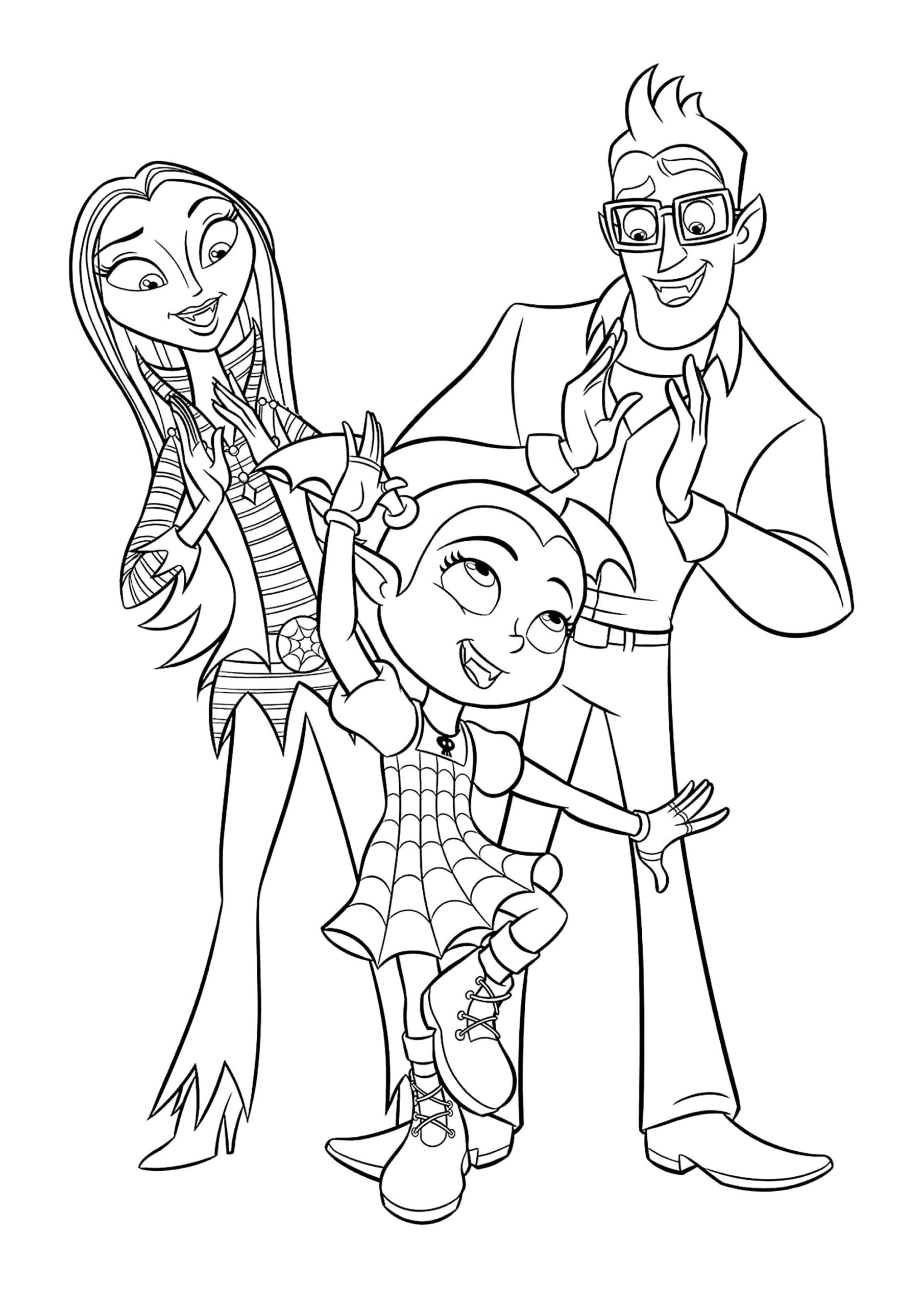 vampirina pictures to color