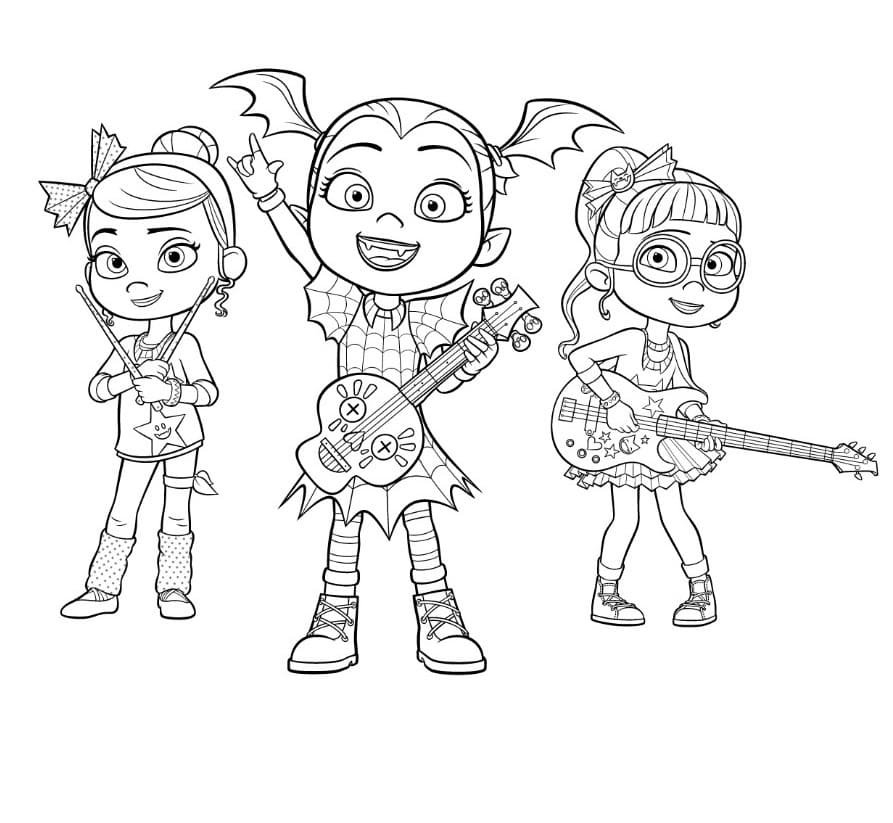 Vampirina Coloring Pages Printable For Free Download Worksheets Library