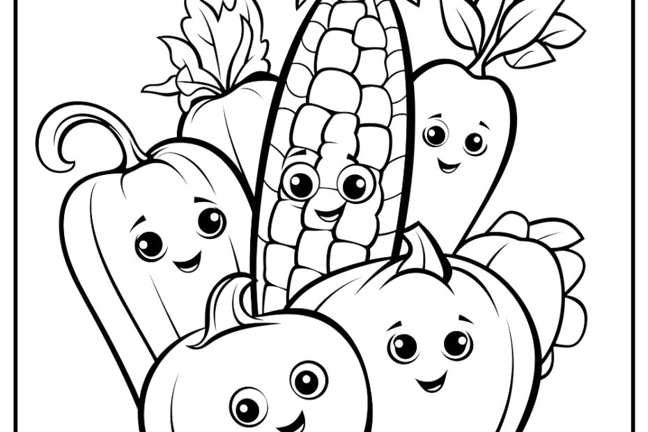 Vegetable Coloring Pages 15 Free Printables