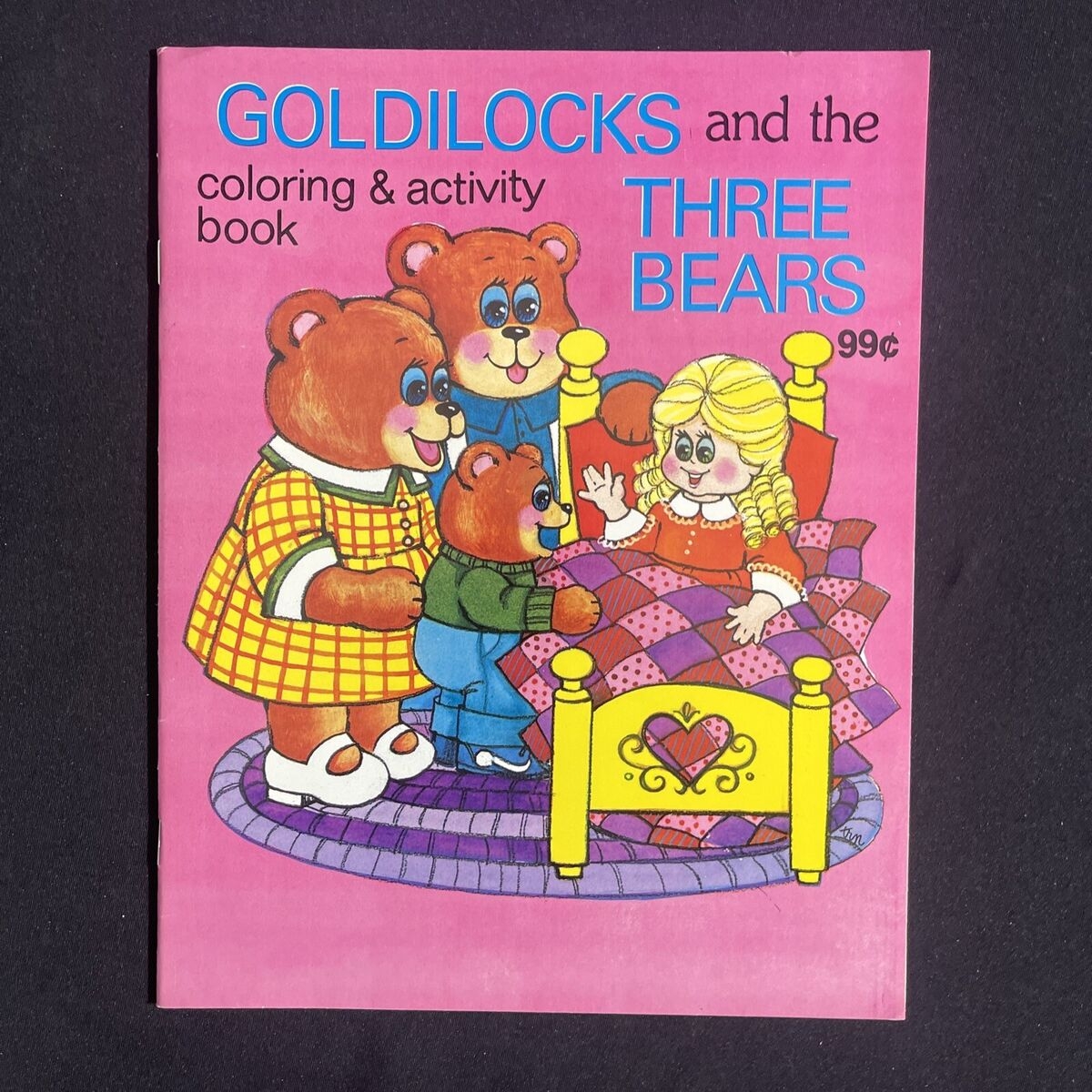 Vtg Goldilocks And The Three Bears Coloring Book Activity Booklet 1988 Landoll EBay