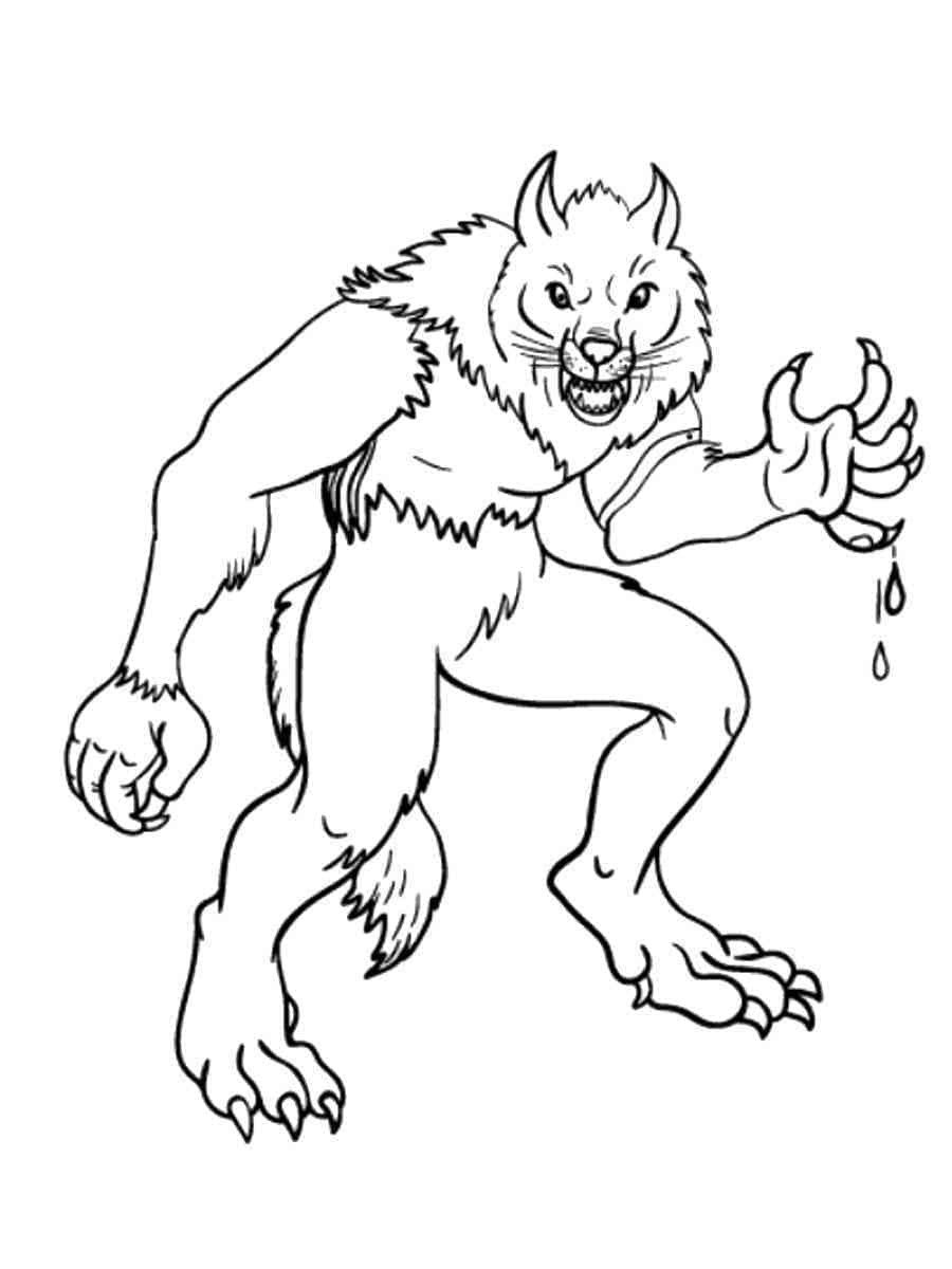 Werewolf Goosebumps Coloring Page Download Print Or Color Online For Free