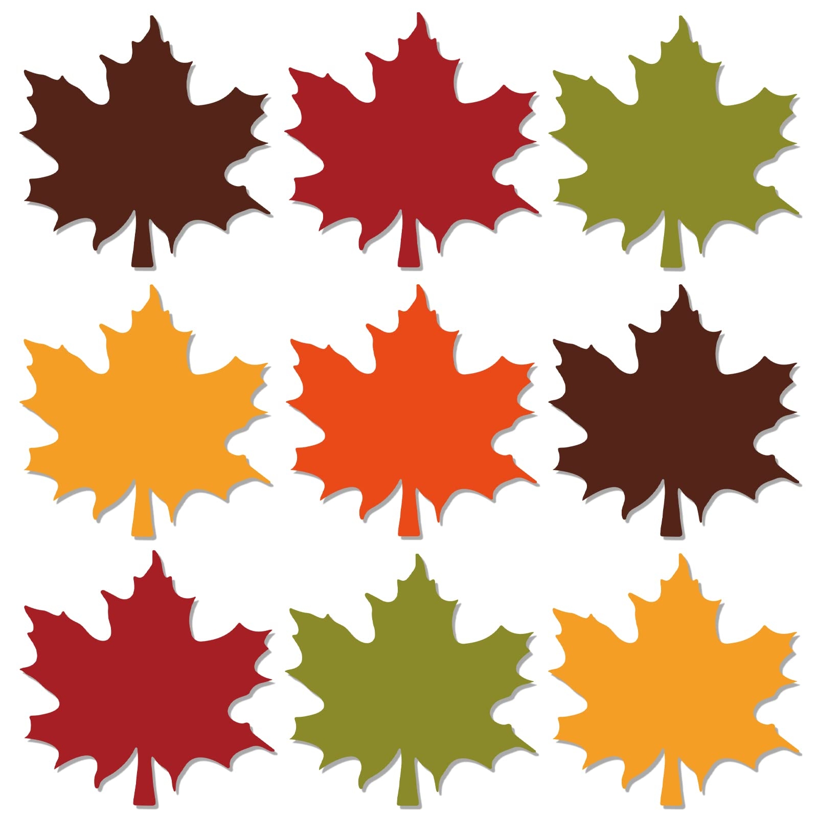 Whaline 45Pcs Fall Maple Leaves Cutouts Autumn Maple Leaf Bulletin Board Decor 5 Colors Fall Leaf Paper Cut Outs With Glue Points For School Classroom 