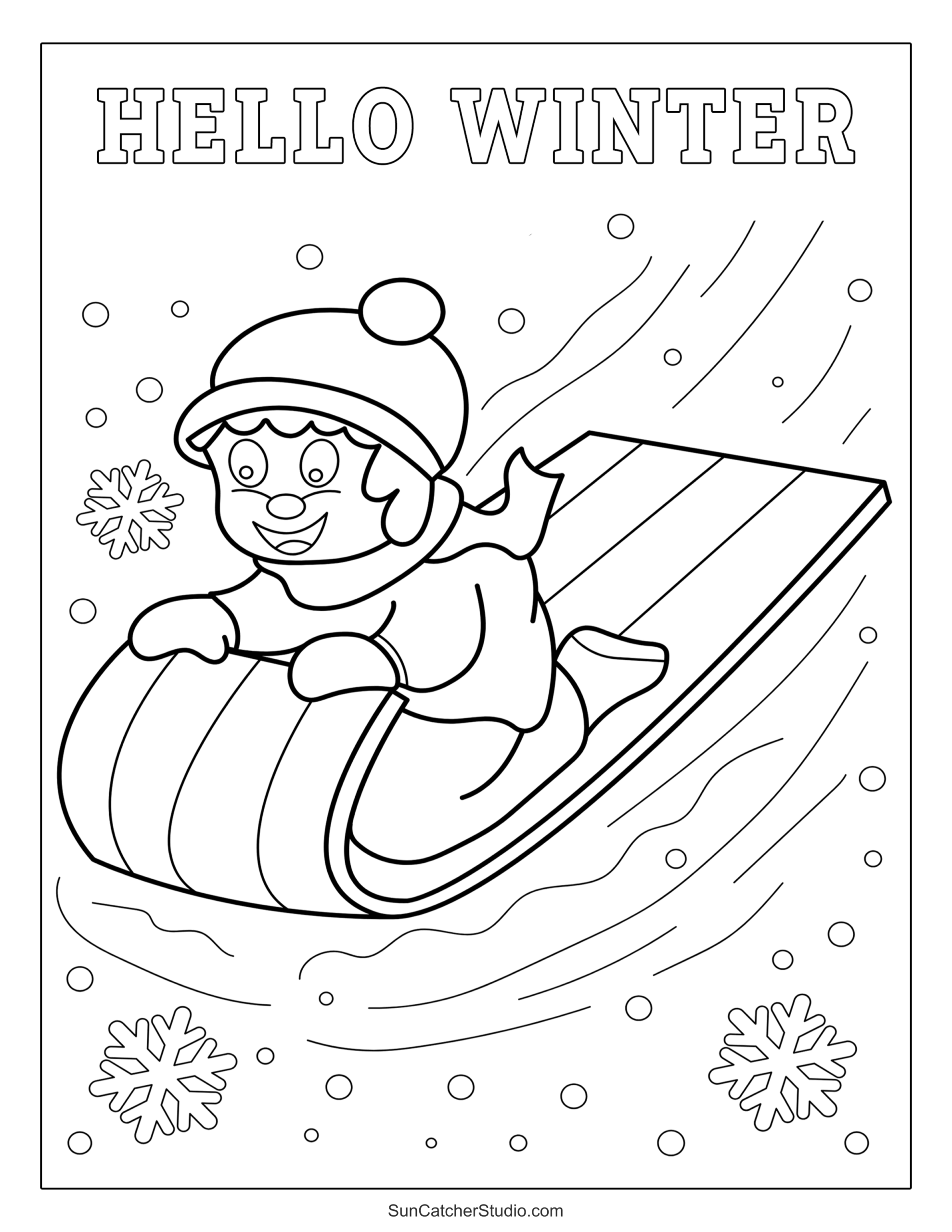 Winter Coloring Pages And Coloring Sheets Free Printables 