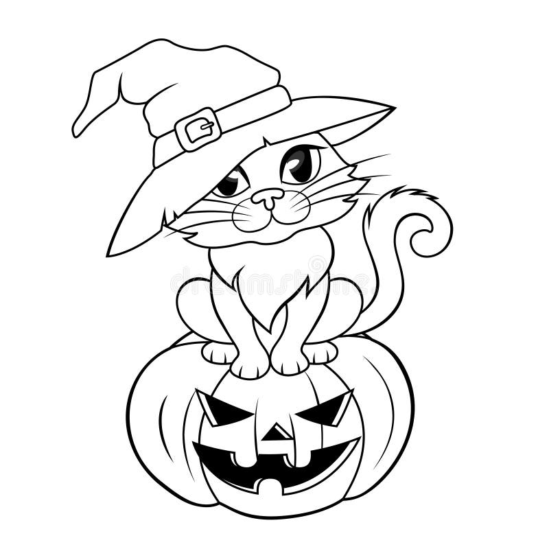 coloring picture of a witch