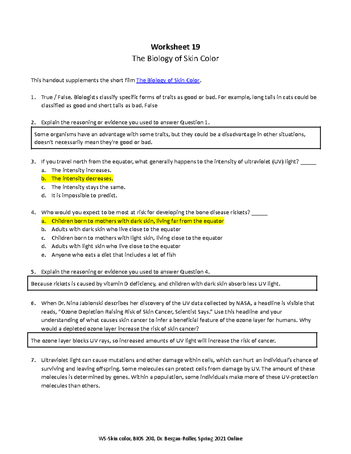 biointeractive how we get our skin color worksheet answers pdf